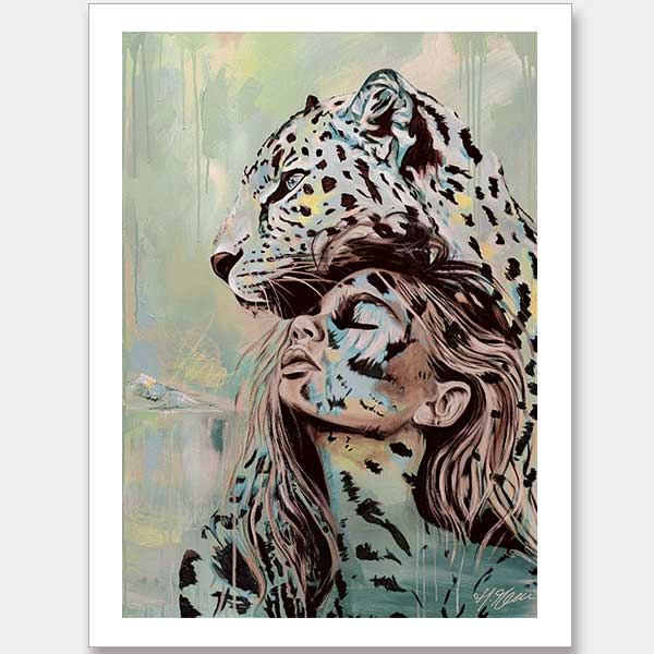 Protect Your Peace Teal Unframed Art Print