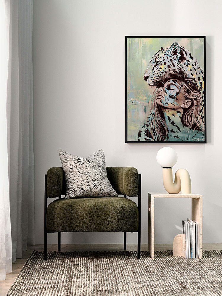 Protect Your Peace Teal Canvas Art Print