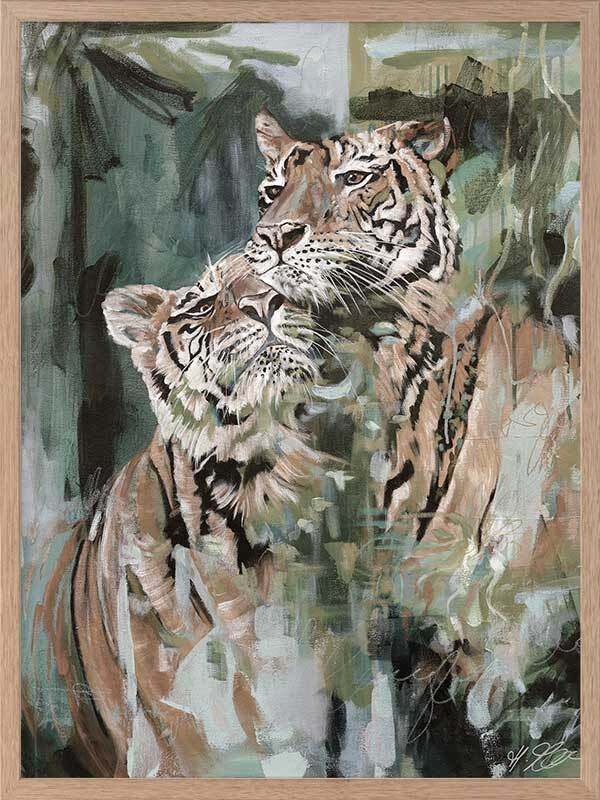 So This Is Love Muted Green Framed Art Print