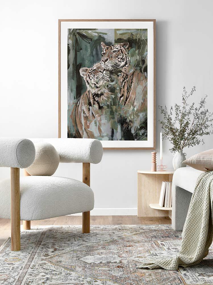 So This Is Love Muted Green Framed Art Print | Lifestyle