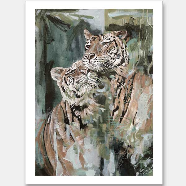So This Is Love Muted Green Unframed Art Print