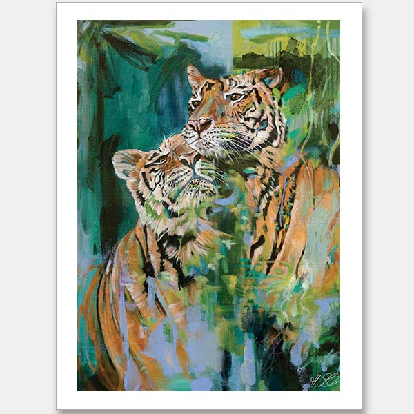 So This Is Love Green Unframed Art Print