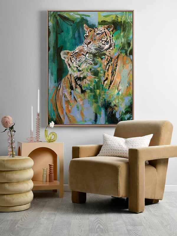 So This Is Love Green Canvas Art Print | Lifestyle