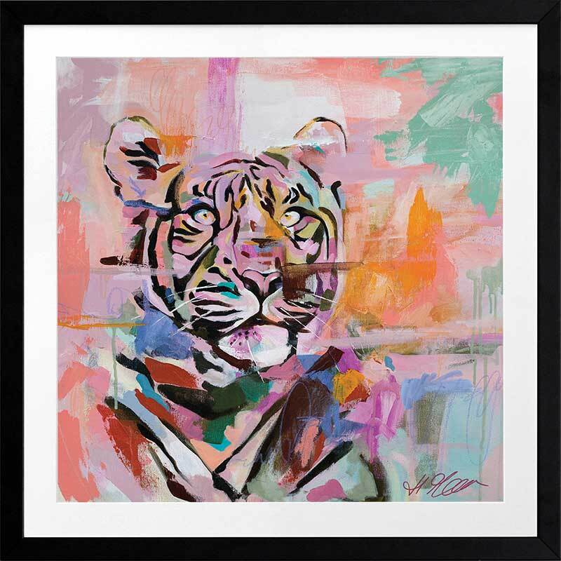 Retrospect Pink Framed Art Print