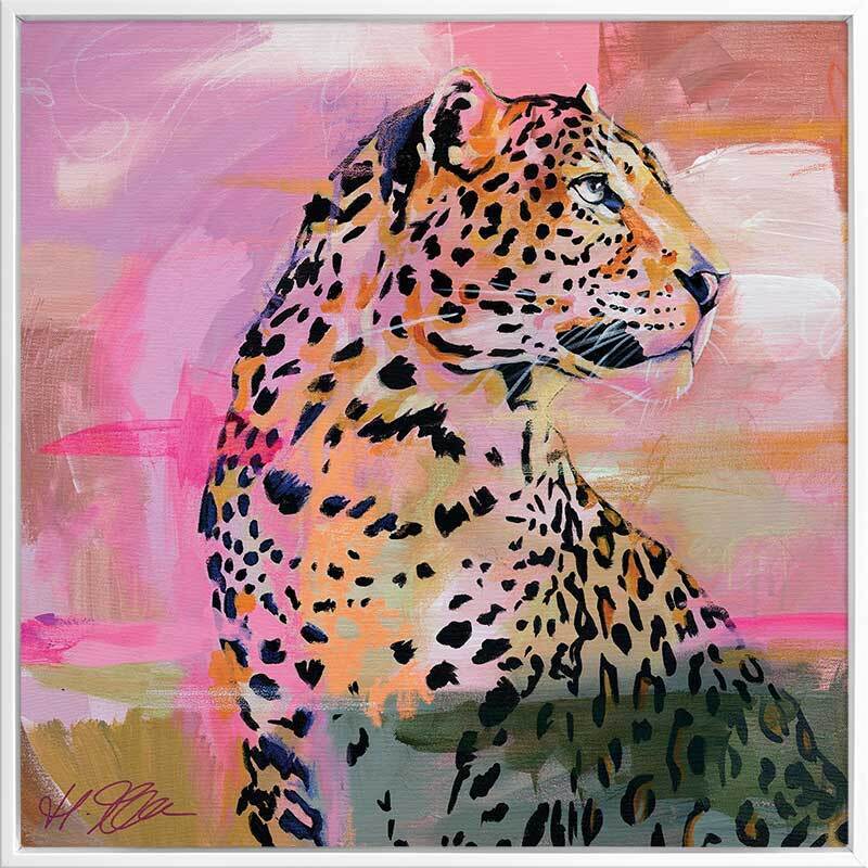 Reminiscent Bright Pink Canvas Art Print