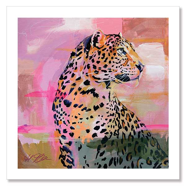 Reminiscent Bright Pink Unframed Art Print