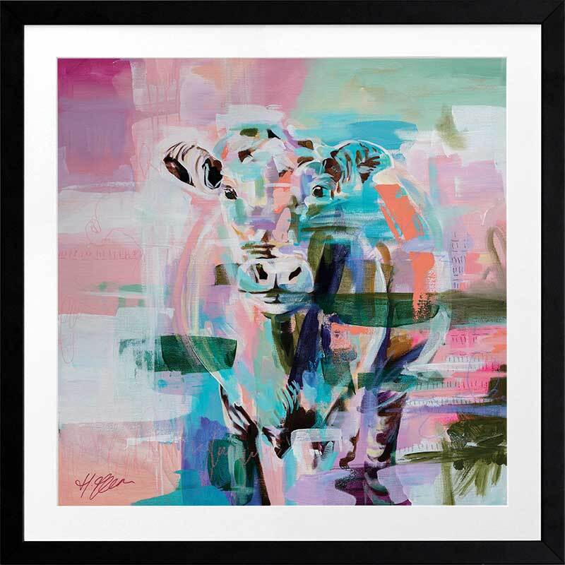 Closer To You Bright Pink Framed Art Print