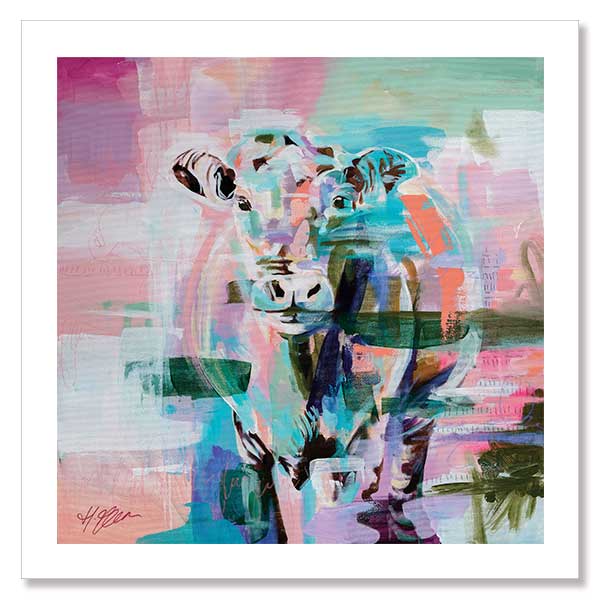 Closer To You Bright Pink Unframed Art Print