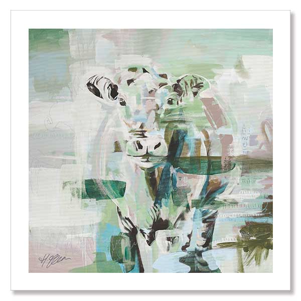 Closer To You Pastel Green Unframed Art Print