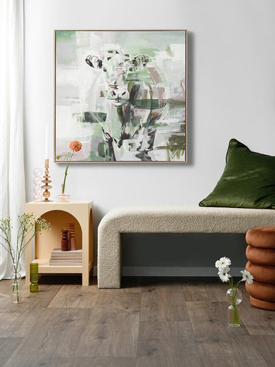 Closer To You Pastel Green Canvas Art Print | Lifestyle