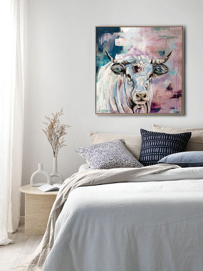 State Of Grace Pastel Pink Canvas Art Print | Lifestyle