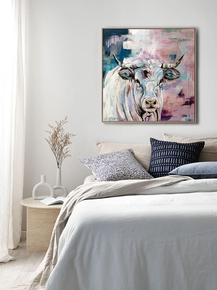 State Of Grace Pastel Pink Canvas Art Print | Lifestyle