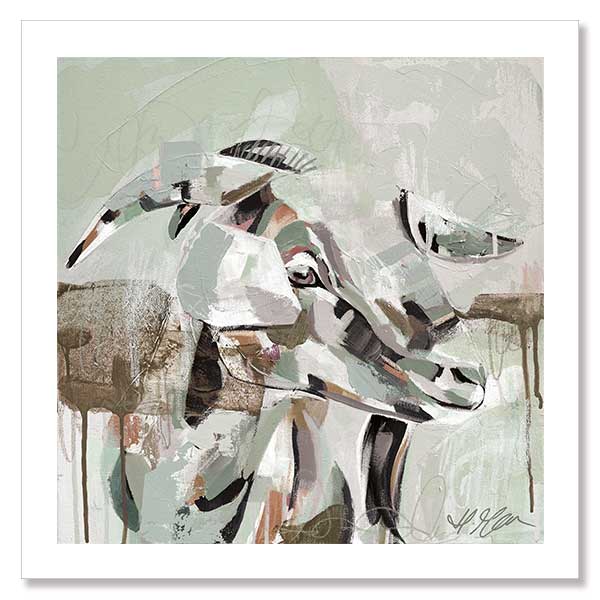 Out Of The Woods Muted Green Unframed Art Print