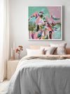 Out Of The Woods Bright Pink Framed Art Print | Lifestyle