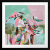 Out Of The Woods Bright Pink Framed Art Print