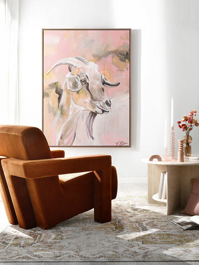 Begin Again Pastel Pink Canvas Art Print | Lifestyle