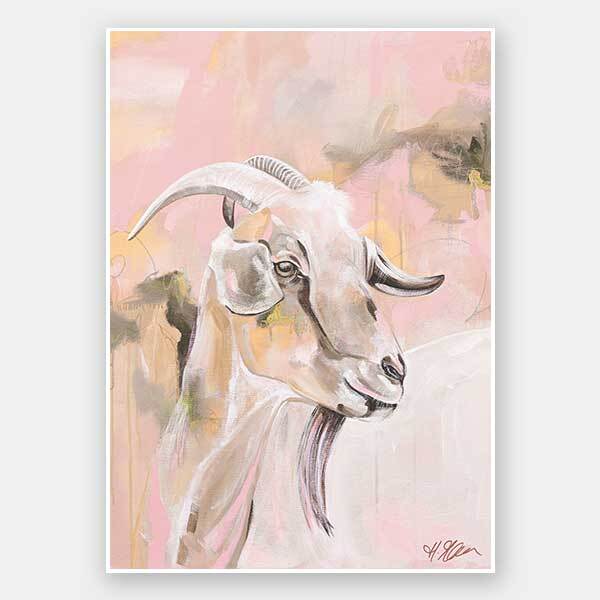 Begin Again Pastel Pink Unframed Art Print