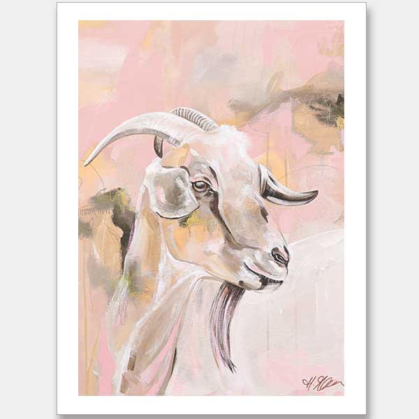 Begin Again Pastel Pink Unframed Art Print