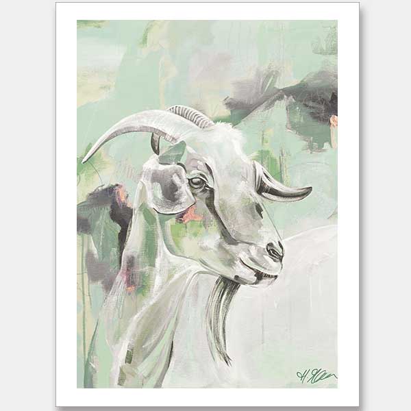Begin Again Pastel Green Unframed Art Print