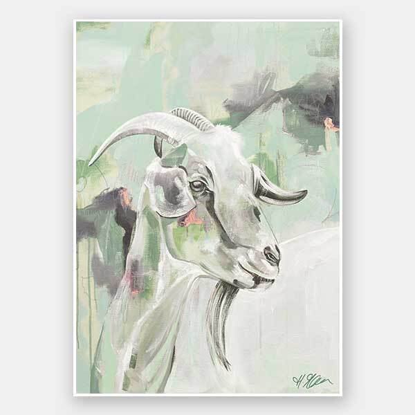 Begin Again Pastel Green Unframed Art Print