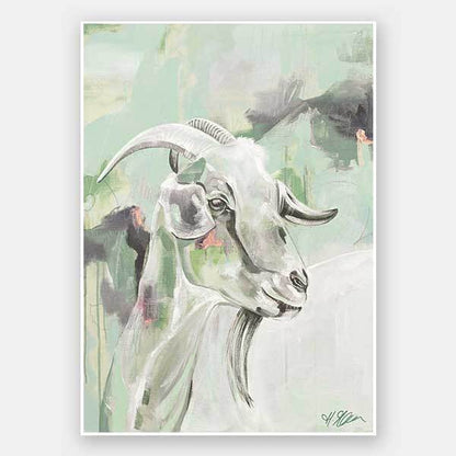 Begin Again Pastel Green Unframed Art Print