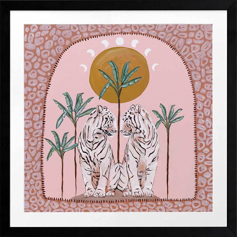 Days On End Pink Framed Art Print