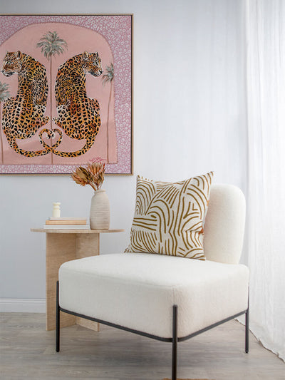 Synchronicity Pink Canvas Art Print | Lifestyle