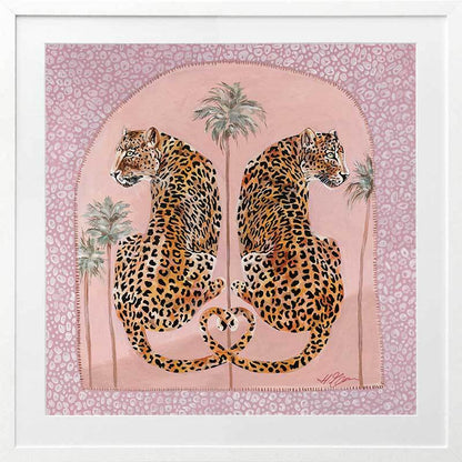 Synchronicity Pink Framed Art Print