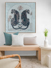 Synchronicity Light Blue Canvas Art Print | Lifestyle