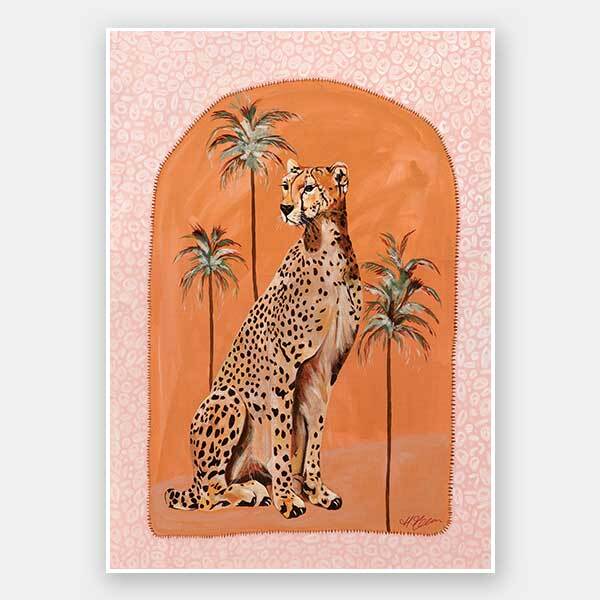 Thinking Of You Orange Unframed Art Print