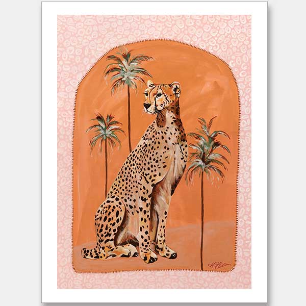Thinking Of You Orange Unframed Art Print