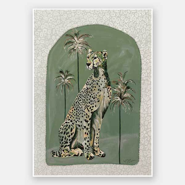 Thinking Of You Green Unframed Art Print