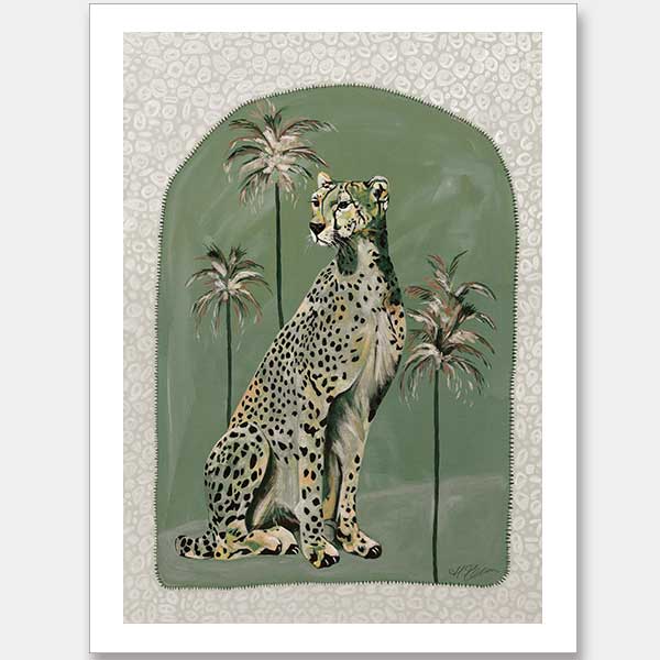 Thinking Of You Green Unframed Art Print