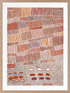 Lupul Jukurrpa Red Framed Art Print 