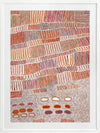 Lupul Jukurrpa Red Framed Art Print 