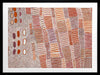 Lupul Jukurrpa Red Framed Art Print 