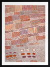 Lupul Jukurrpa Red Framed Art Print 