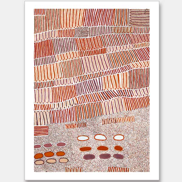 Lupul Jukurrpa Red Unframed Art Print 