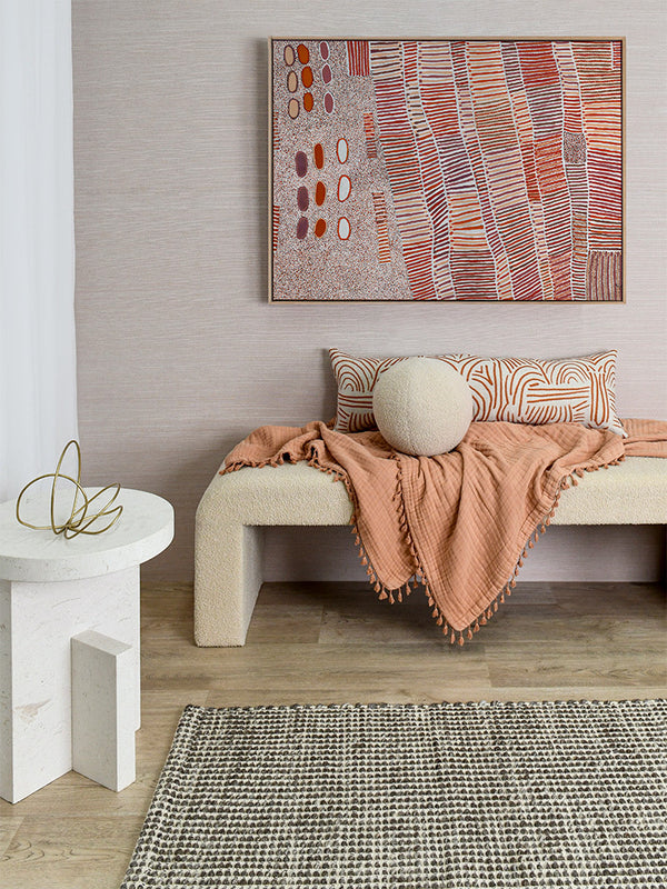 Lupul Jukurrpa Red Canvas Art Print  | Lifestyle