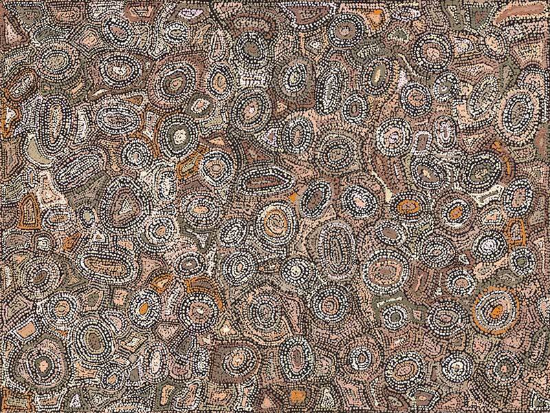 Ngapa Jukurrpa (Water Dreaming) Canvas Art Print