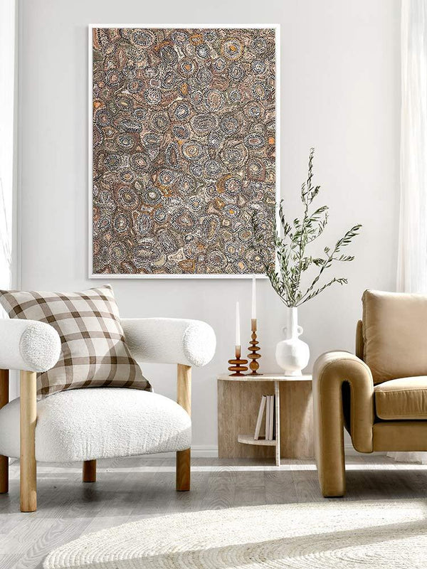 Ngapa Jukurrpa (Water Dreaming) Canvas Art Print | Lifestyle