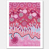 Birrbay Connection Dark Pink Unframed Art Print