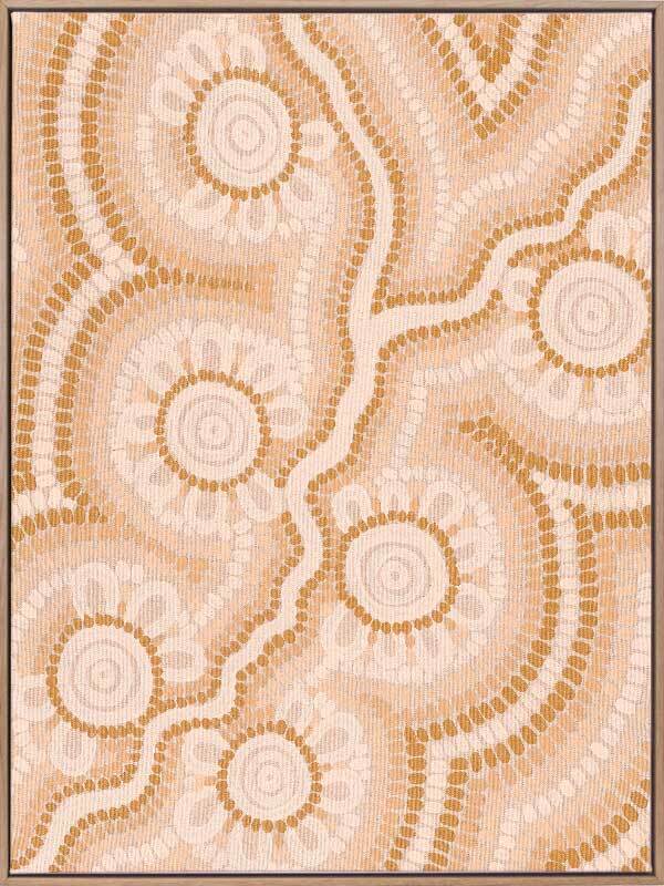 Connection to the River Neutral Canvas Art Print