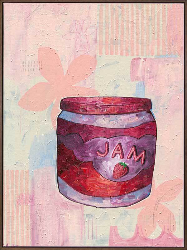 Pump Up The Jam Pink Canvas Art Print