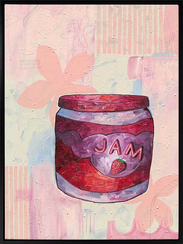 Pump Up The Jam Pink Canvas Art Print