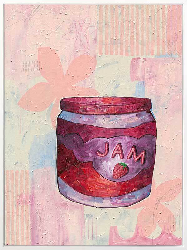 Pump Up The Jam Pink Canvas Art Print