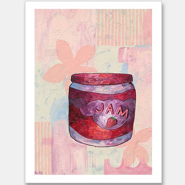 Pump Up The Jam Pink Unframed Art Print