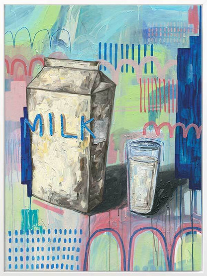 Milk Carton Multicolour Canvas Art Print