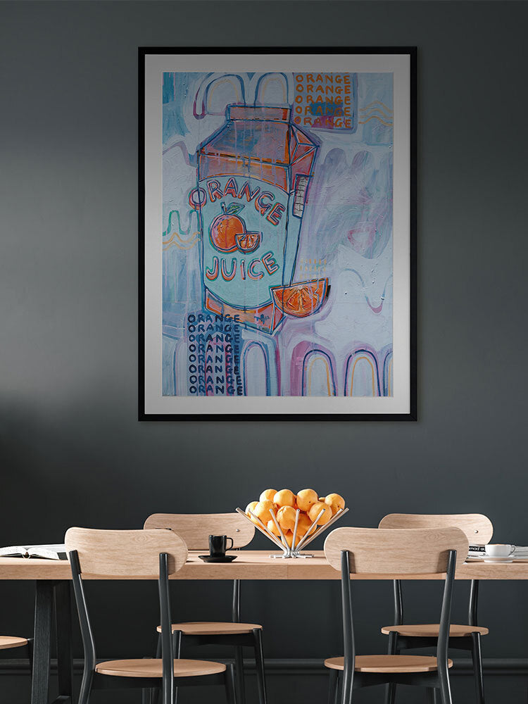 Vitamin C You Later Pale Blue Framed Art Print | Lifestyle