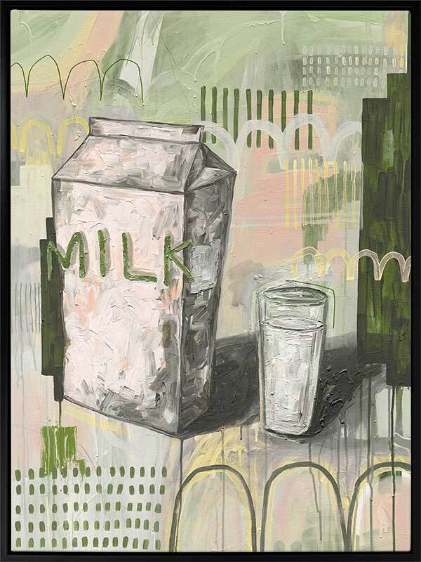 Milk Carton Green Canvas Art Print